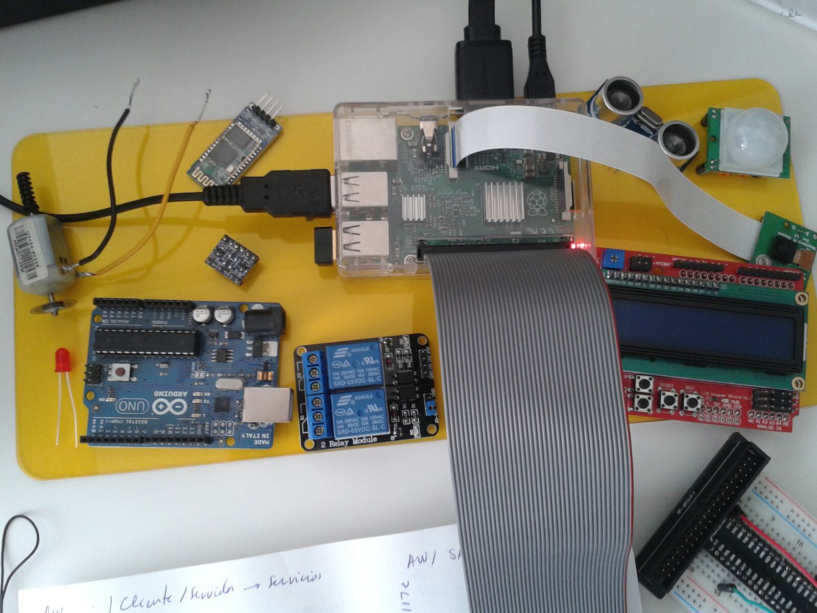 aspberry Pi, Arduino and electronic components for DIY and robotics projects